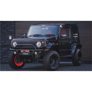 【納期３ヵ月前後】JB74W ジムニーシエラ JIMRIDE フロントスチールバンパー ガード無/フォグ有