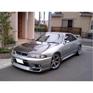スカイライン GT-R R33 ボンネット・T2  カーボン製 バフ仕上げ+ウォッシャー穴加工