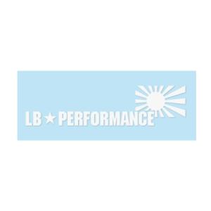 LB-PERFORMANCE 日章 Sticker S White