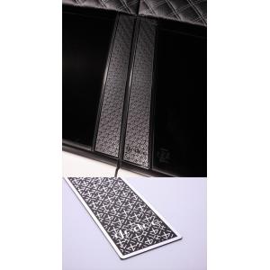 y32シーマ　ピラー　Y32 Y32 シーマ ステンレスピラー 6P glaceロゴ ブルー 取付込 : エアロ