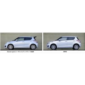 スズキzc32s用ローダウンスプリングセット【モンスタースポーツ製】 タジマモーターコーポレーション モンスタースポーツ ダウンサス