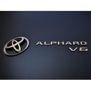 マットシャンパンクロ−ムエンブレム”#20　アルファード 「REAR　3PCS」