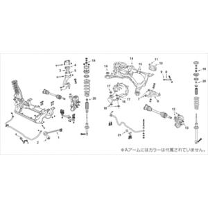 スカイライン GT-R BNR32 リア Aアームセット 1台分(左右セット) 【図6】