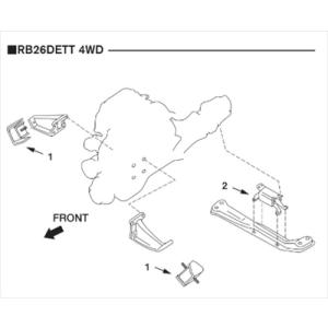 スカイライン GT-R BCNR33 強化エンジンマウント フロント側 1個
