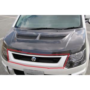 デリカ D:5 前期用 フロントグリル カーボン 取付込 : エアロ.カスタム