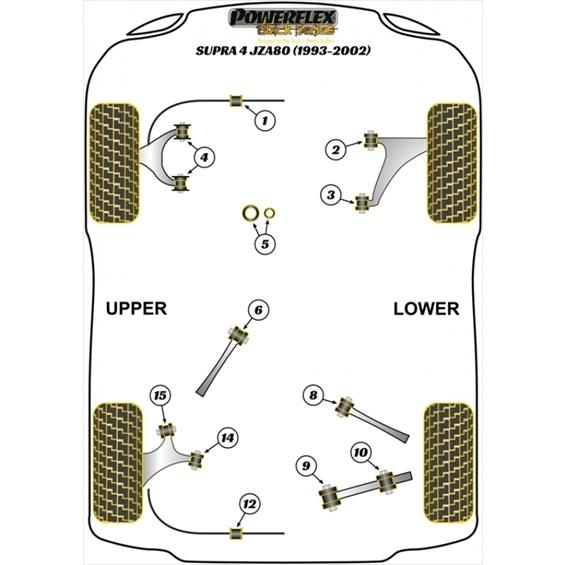JZA80 スープラ ステアリング ラックハウジングブッシュ (5) 内径50mm用