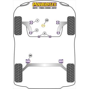 ノート E11 H17.01〜H24.09 フロント ロアアーム 左右セット SA