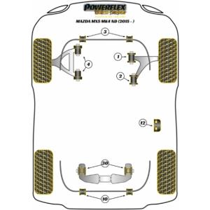 ロードスター デフマウントブッシュ マツダ ND5RC 【S75086MTD-RD