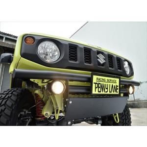 ジムニー　JB64 フロントバンパー　LEDフォグ付き ジムニー JROAD 正規品 アルミメタルフロントバンパー LEDフォグ
