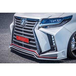 アルファード 30系 後期 IRT GENIK フロントバンパースポイラー LED Ver パノラミックビューモニター装着車/フロントカメラ装着車｜toptuner-store