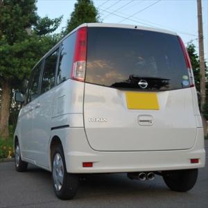 MK21Sパレット/ML21Sルークス◇オーバル片側2本出しK2マフラー
