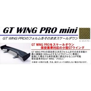 汎用 GT ウイング PRO mini (翼幅：1400mm) カーボンケブラー/ステータイプ：Hi...