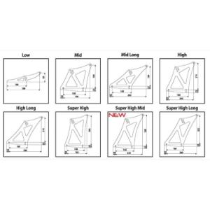 GTウイング 145cm/1450mm ABS製 未塗装 塗装用 ブラック 角度調整 RX-7