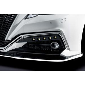 クラウン LEDフロントバンパーダクト 左右セット 単色塗装品 トヨタ