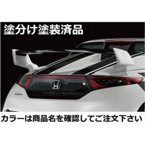 S660 JW5 リアウイング Ver.2 FRP製 塗分け塗装済 ブラック&#215;プレミアムスターホワイトパール 取付込