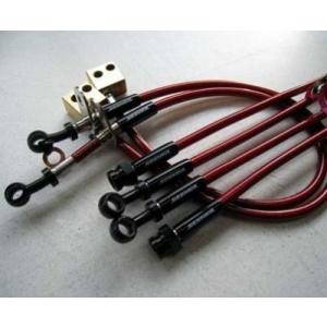 シビック FN2 TYPE-R EURO RED COAT ステンメッシュブレーキライン