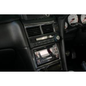 R34 スカイライン 3連 メーターパネル ターボ車社外メーター用 便利