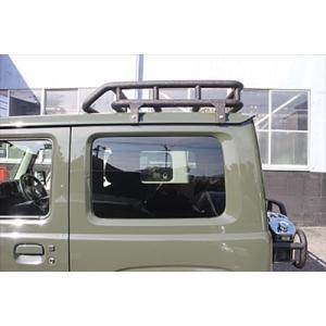 JB64W ジムニー ルーフラック ハーフVer 半艶ブラック塗装 焼き付け