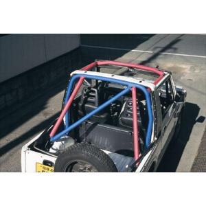 ジムニー JA11/71 7点式ロールバー スチール製ブラック : エアロ