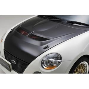 DーSPORT ミラジーノ L700 エアロボンネット カーボン 放熱ダクト設定