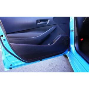 ZWE21# / ZRE212 / NRE210 カローラ ドアキックプロテクター ステッチカラー ...