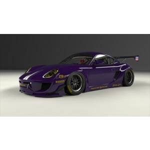 テックアート Porsche 981 Cayman エアチャンネルトリム 塗装済み 