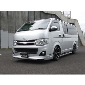 最大80 オフ ハイエース 0系 3型 標準ボディ フロントスポイラー Ver 1 塗装済 ブラックマイカ 9 ギフ包装大好評
