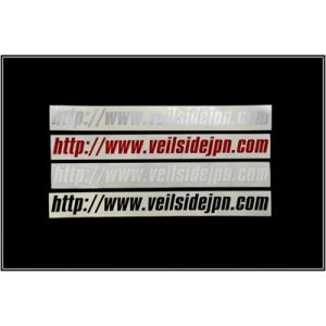 VeilSide URL ステッカー (38×420mm) カラー：ホワイト