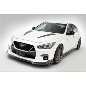 V37 スカイライン 400R カーボン フロントスポーラー クリア塗装仕上げ