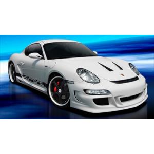 PORSCHE 987 Cayman 前期 フロントバンパースポイラー 塗装取付込