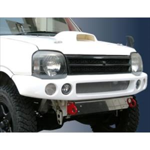 ジムニーJB23用バンパー前後セット ジムニー JB23 バンパーセット タイプ2 フォグランプ4〜5型(シビエ)用