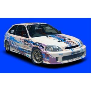 シビック EK フロントバンパー 前期 : エアロ.カスタムパーツの