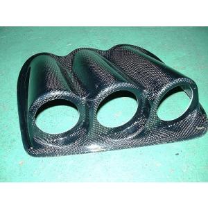 S14 シルビア 3連メーターパネル メーターフード 追加メーター FRP