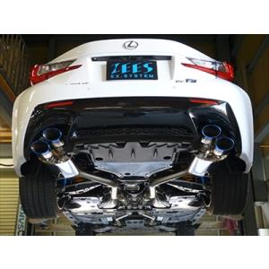 RCF オールステンレス リアマフラー チタンコーティングオーバルダブル