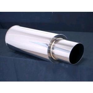 ER34スカイライン4ドア NA車用 砲弾 マフラー中間タイコつき 車高短