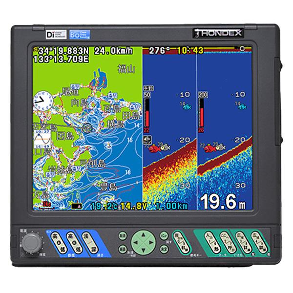 HONDEX ホンデックス HE-10S 10.4型カラー液晶 プロッターデジタル魚探 外付GPSア...