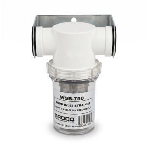 GROCO グロコ インライン ウォーターストレーナー 3/4インチ NPT WSB-750 クリアボウル ポンプ保護 フィルター