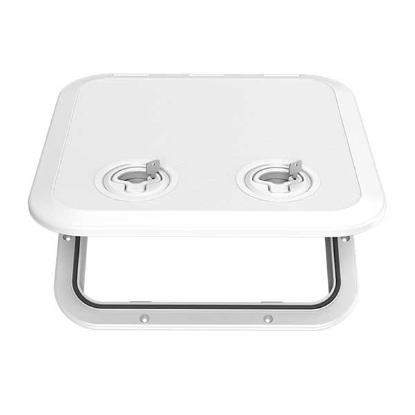 SEAFLO アクセスハッチプレミアム オーバーラップ 370x375mm 2ヶ所ロック開閉式
