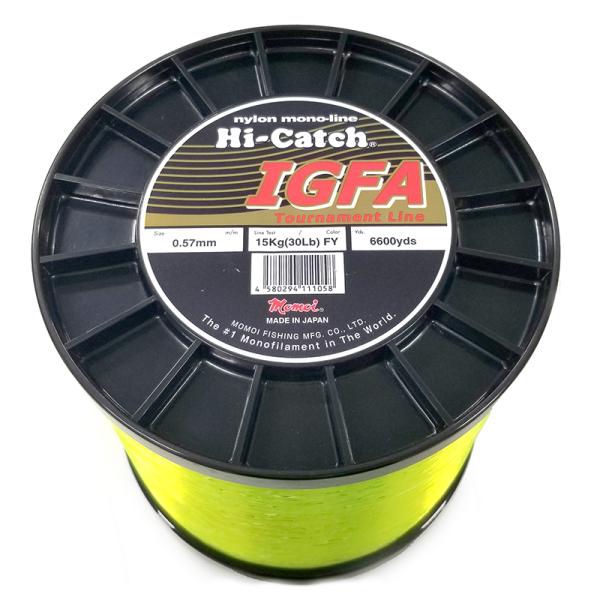モモイHi-Catch I.G.F.A ナイロンライン30lb 6000m イエロー