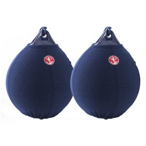 ボートフェンダー ラウンドタイプ 涙型 インターコム PD3 ロープ・カバー付き 2個セット