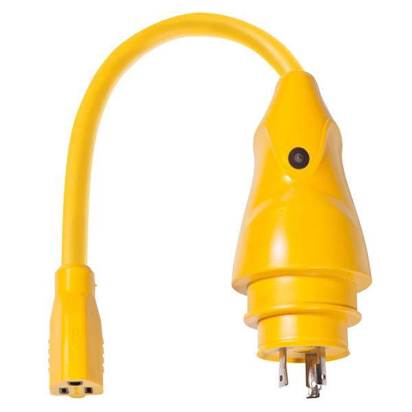 陸電ケーブル アダプター マリンコ MARINCO EEL シリーズピッグテイル　30Aオス-15A...