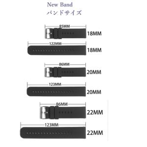 スマートウォッチ ベルト バンド シリコン ラ...の詳細画像3