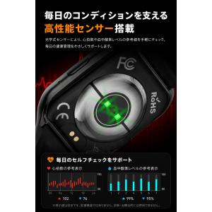 【1000mAh大容量】スマートウォッチ 通話...の詳細画像5
