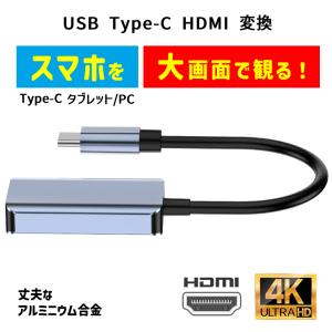 USB Type-C HDMI 変換アダプター usb type c to hdmi 変換ケーブル スマホ iPad Pro 2018 2020 ミラーリング Samsung DeX (PCモード) 対応 4K