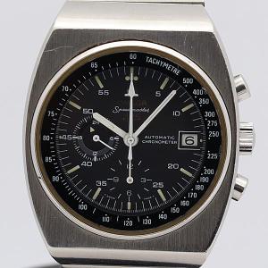 デッドストック級 稼働 良品 オメガ AT/自動巻 スピードマスター 125 黒文字盤 クロノグラフ デイト メンズ腕時計 1502ABC5221130IKE