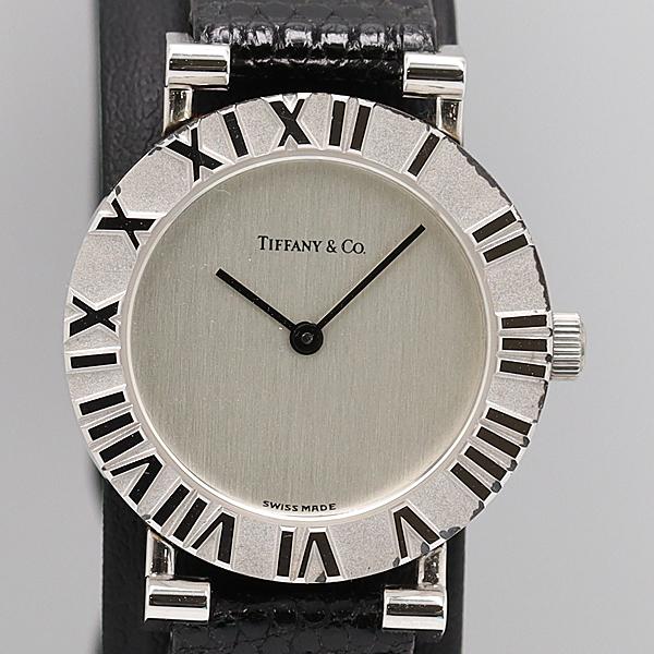 デッドストック級 箱付 稼働 美品 ティファニー アトラス 白文字盤 QZ レディース 005610...