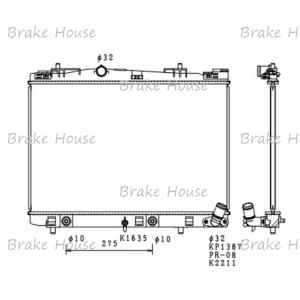 ラジエーター ジャパンタクシー 6AA-NTP10　CVT (JAPAN edition) 16400-21360｜tora-rd