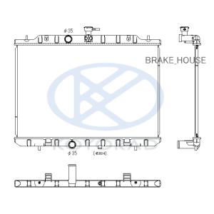 ラジエーター エクストレイル DBA-T31 DBA-NT31 CBA-TNT31 21400-JG000 PL022114