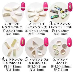 ネイルパーツ シェル プレート 全13種 3個入りの詳細画像1