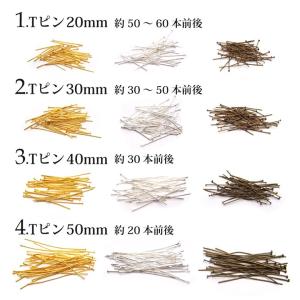金具パーツ Tピン&9ピン 全8種 5g入りの詳細画像1